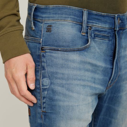 Показвай детайлите за G-STAR RAW MEN'S D-STAQ 3D SLIM JEANS Снимка на G-STAR RAW MEN'S D-STAQ 3D SLIM JEANS