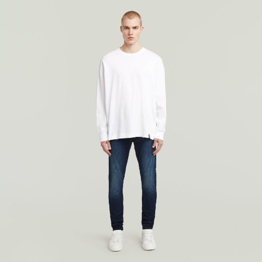 Показвай детайлите за G-STAR МЪЖКИ ДЕНИМ REVEND SKINNY JEANS В ТЪМНОСИНЬО Снимка на G-STAR МЪЖКИ ДЕНИМ REVEND SKINNY JEANS В ТЪМНОСИНЬО