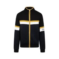 Picture of CRUYFF MEN'S CHECK TRACKTOP IN BLACK/GOLD 1