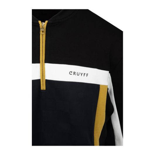 Показвай детайлите за CRUYFF МЪЖКИ СУИТШЪРТ CHECK HALF ZIP В ЧЕРНО/ЗЛАТИСТО 2 - FanPoint Снимка на CRUYFF МЪЖКИ СУИТШЪРТ CHECK HALF ZIP В ЧЕРНО/ЗЛАТИСТО 2