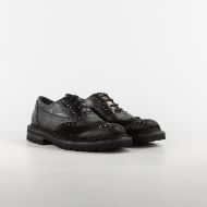 Picture of JOHN RICHMOND MEN'S KING SHOES IN MIXED LEATHER IN BLACK 2