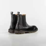 Picture of JOHN RICHMOND MEN'S KING BOOTS IN MIXED LEATHER IN BLACK 3