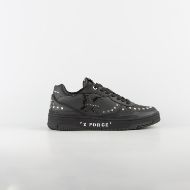 Picture of JOHN RICHMOND MEN'S X-FORCE LEATHER SNEAKERS WITH STUDS IN BLACK 1