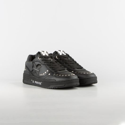 Show details for JOHN RICHMOND MEN'S X-FORCE LEATHER SNEAKERS WITH STUDS IN BLACK 2 - FanPoint Picture of JOHN RICHMOND MEN'S X-FORCE LEATHER SNEAKERS WITH STUDS IN BLACK 2