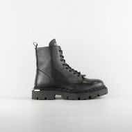 Picture of JOHN RICHMOND MEN'S COMMANDO-X LEATHER BOOTS WITH METAL ACCESORIES IN BLACK 1