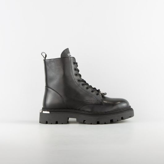 Show details for JOHN RICHMOND MEN'S COMMANDO-X LEATHER BOOTS WITH METAL ACCESORIES IN BLACK 1 - FanPoint Picture of JOHN RICHMOND MEN'S COMMANDO-X LEATHER BOOTS WITH METAL ACCESORIES IN BLACK 1