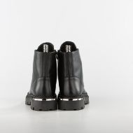 Picture of JOHN RICHMOND MEN'S COMMANDO-X LEATHER BOOTS WITH METAL ACCESORIES IN BLACK 4