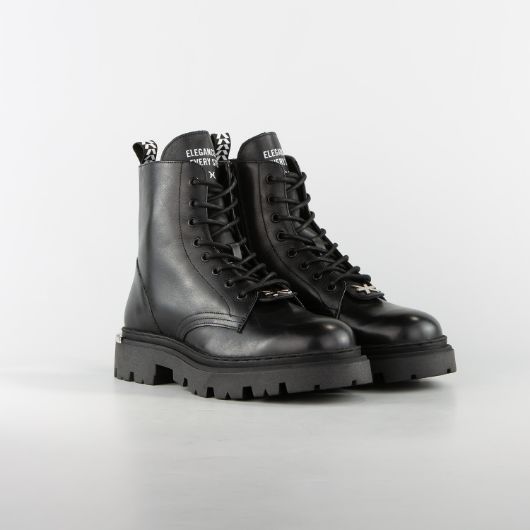 Show details for JOHN RICHMOND MEN'S COMMANDO-X LEATHER BOOTS WITH METAL ACCESORIES IN BLACK 2 - FanPoint Picture of JOHN RICHMOND MEN'S COMMANDO-X LEATHER BOOTS WITH METAL ACCESORIES IN BLACK 2