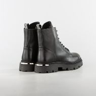 Picture of JOHN RICHMOND MEN'S COMMANDO-X LEATHER BOOTS WITH METAL ACCESORIES IN BLACK 3