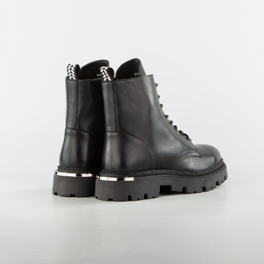 Show details for JOHN RICHMOND MEN'S COMMANDO-X LEATHER BOOTS WITH METAL ACCESORIES IN BLACK 3 - FanPoint Picture of JOHN RICHMOND MEN'S COMMANDO-X LEATHER BOOTS WITH METAL ACCESORIES IN BLACK 3