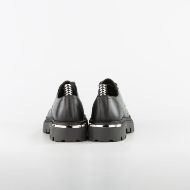 Picture of JOHN RICHMOND MEN'S COMMANDO-X LEATHER SHOES WITH METAL ACCESSORIES IN BLACK 4