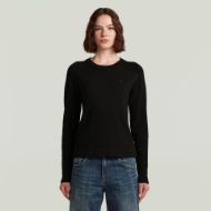 Picture of G-STAR WOMEN'S CORE R KNITTED SWEATER IN BLACK 1