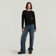 Picture of G-STAR WOMEN'S CORE R KNITTED SWEATER IN BLACK 5