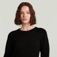 Picture of G-STAR WOMEN'S CORE R KNITTED SWEATER IN BLACK 4