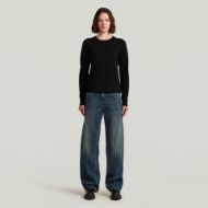 Picture of G-STAR WOMEN'S CORE R KNITTED SWEATER IN BLACK 3