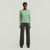 Picture of G-STAR WOMEN'S CORE R KNITTED SWEATER IN GREEN 5