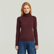 Picture of G-STAR WOMEN'S CORE TURTLE SLIM KNITTED SWEATER IN PURPLE 1