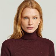 Picture of G-STAR WOMEN'S CORE TURTLE SLIM KNITTED SWEATER IN PURPLE 3