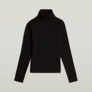 Picture of G-STAR WOMEN'S CORE TURTLE SLIM KNITTED SWEATER IN BLACK 6
