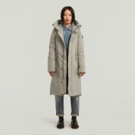 Picture of G-STAR WOMEN'S VODAN 2.0 LONG JACKET IN BEIGE 1