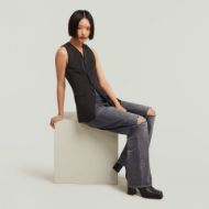Picture of G-STAR WOMEN'S WAISTCOAT TOP BLAZER IN BLACK 5