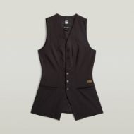 Picture of G-STAR WOMEN'S WAISTCOAT TOP BLAZER IN BLACK 6