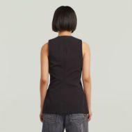 Picture of G-STAR WOMEN'S WAISTCOAT TOP BLAZER IN BLACK 2