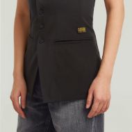 Picture of G-STAR WOMEN'S WAISTCOAT TOP BLAZER IN BLACK 4