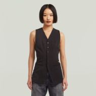 Picture of G-STAR WOMEN'S WAISTCOAT TOP BLAZER IN BLACK 1