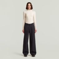 Picture of G-STAR WOMEN'S FLUID WIDE LEG PANTS IN BLACK 5