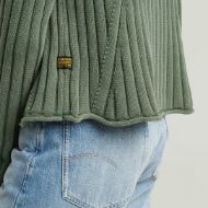Picture of G-STAR WOMEN'S WASHED LOOSE R KNITTED SWEATER IN GREEN 4