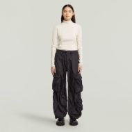 Picture of G-STAR WOMEN'S BALLOON CARGO MULTI POCKET PANTS IN BLACK 3