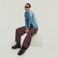 Picture of G-STAR WOMEN'S BALLOON CARGO MULTI POCKET PANTS IN PURPLE 5