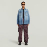 Picture of G-STAR WOMEN'S BALLOON CARGO MULTI POCKET PANTS IN PURPLE 3