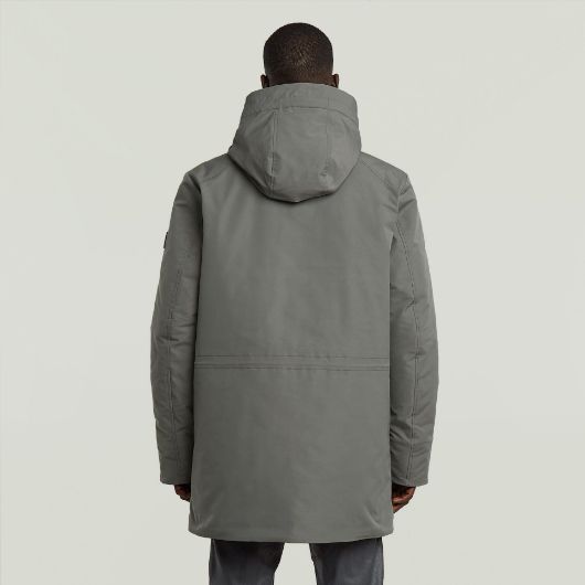Show details for G-STAR MEN'S CLEAN VODAN PADDED HOODED PARKA JACKET IN GREY 2 - FanPoint Picture of G-STAR MEN'S CLEAN VODAN PADDED HOODED PARKA JACKET IN GREY 2
