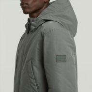 Picture of G-STAR MEN'S CLEAN VODAN PADDED HOODED PARKA JACKET IN GREY 4
