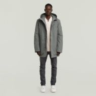 Picture of G-STAR MEN'S CLEAN VODAN PADDED HOODED PARKA JACKET IN GREY 5