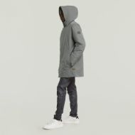 Picture of G-STAR MEN'S CLEAN VODAN PADDED HOODED PARKA JACKET IN GREY 3
