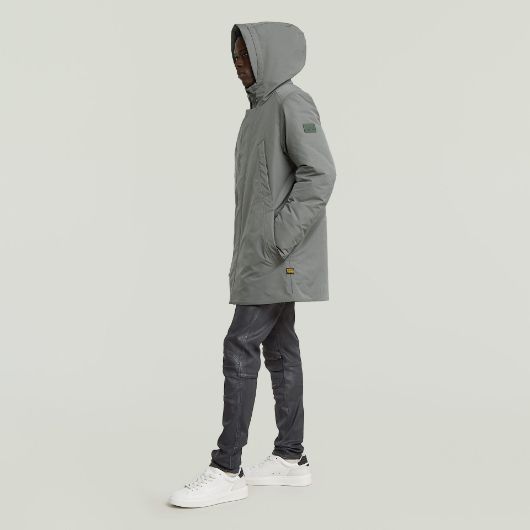 Show details for G-STAR MEN'S CLEAN VODAN PADDED HOODED PARKA JACKET IN GREY 3 - FanPoint Picture of G-STAR MEN'S CLEAN VODAN PADDED HOODED PARKA JACKET IN GREY 3