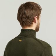 Picture of G-STAR MEN'S PREMIUM CORE TURTLE KNITTED SWEATER IN ASFALT 4