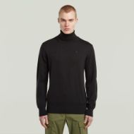 Picture of G-STAR MEN'S PREMIUM CORE TURTLE KNITTED SWEATER IN BLACK 1