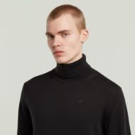 Picture of G-STAR MEN'S PREMIUM CORE TURTLE KNITTED SWEATER IN BLACK 4