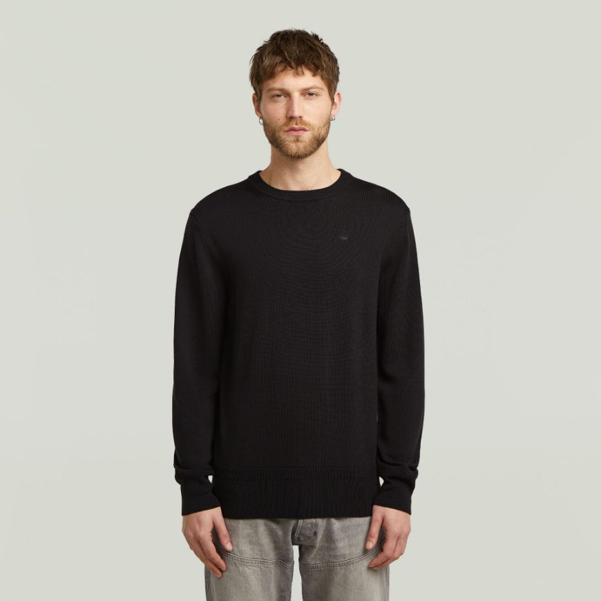 Снимка на G-STAR МЪЖКИ ПУЛОВЕР PREMIUM CORE R KNITTED SWEATER В ЧЕРНО
