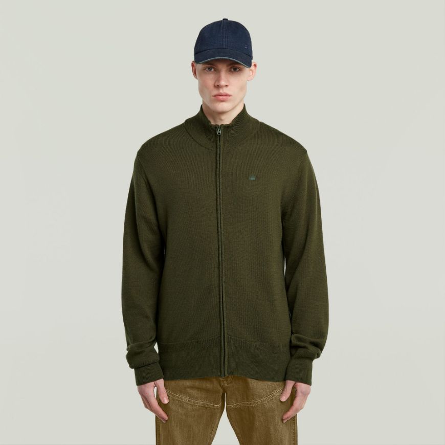 Снимка на G-STAR МЪЖКА ЖИЛЕТКА PREMIUM CORE FULL ZIP KNITTED SWEATER В ASFALT