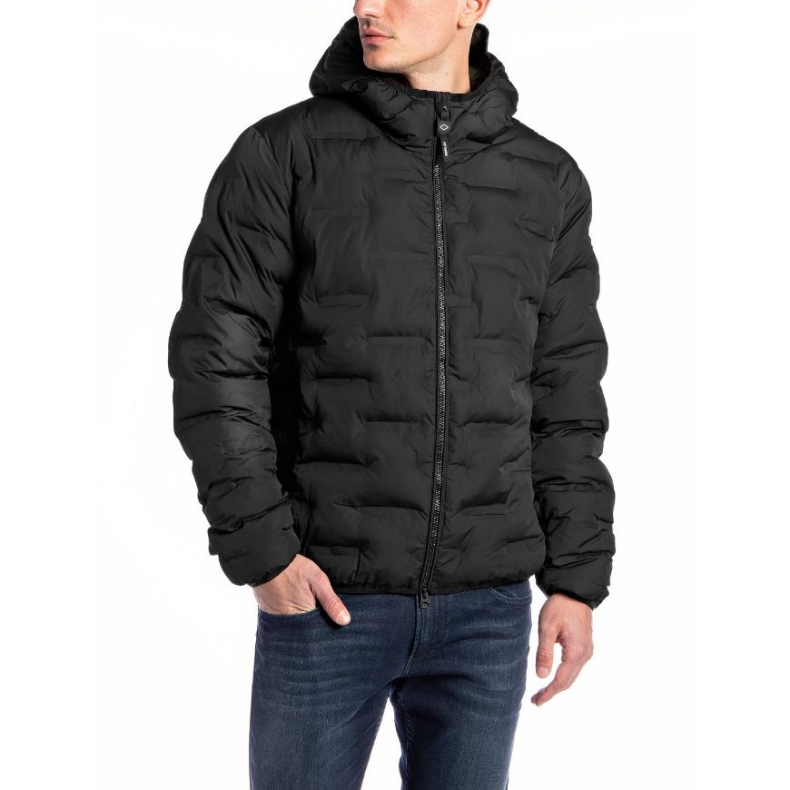 Снимка на REPLAY МЪЖКО ЯКЕ SHORT POLY JACKET WITH HOOD В ЧЕРНО