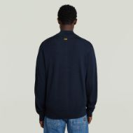 Picture of G-STAR MEN'S PREMIUM CORE FULL ZIP KNITTED SWEATER IN DARK BLUE 2