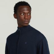 Picture of G-STAR MEN'S PREMIUM CORE FULL ZIP KNITTED SWEATER IN DARK BLUE 3