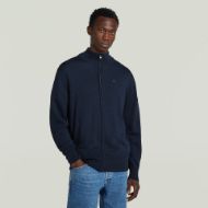 Picture of G-STAR MEN'S PREMIUM CORE FULL ZIP KNITTED SWEATER IN DARK BLUE 4
