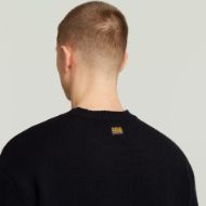 Picture of G-STAR MEN'S G LOGO RELAXED R KNITTED SWEATER IN BLACK 4