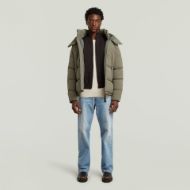Picture of G-STAR MEN'S G- WHISTLER PADDED HOODED JACKET 2.0 IN BROWN 5
